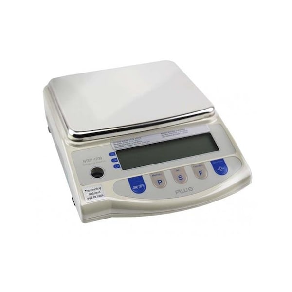 American Weigh Scales AWS-MJ-1200NTP 1200 x 0.01 g Precision Bench Scale AWS-MJ-1200NTP - main